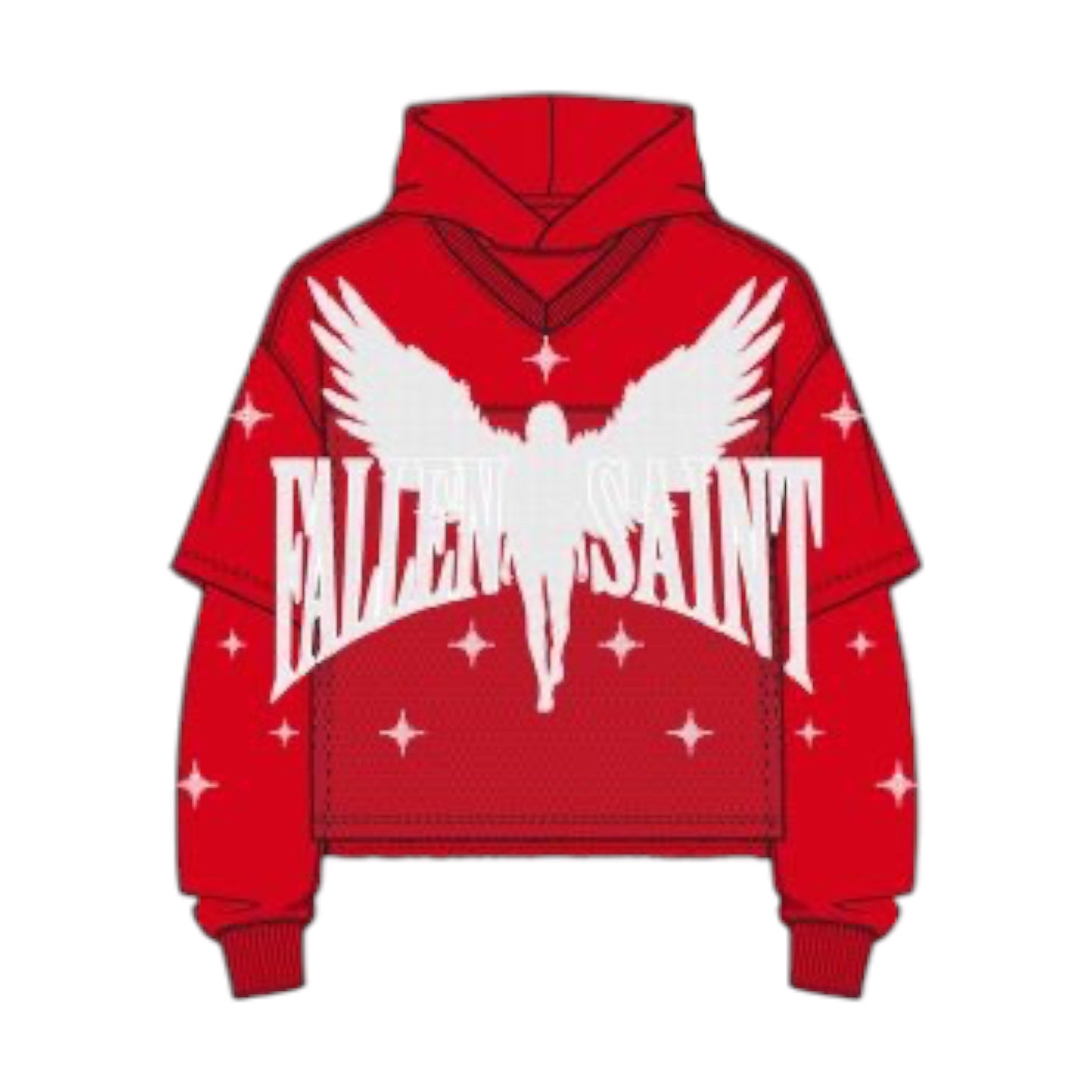 ROKU STUDIO: Fallen Saint Fleece Hoodie RK5481867